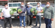 Antalya'da mevsimin ilk karpuzu Serik halinde