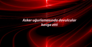 Asker uğurlamasında davulcular kavga etti