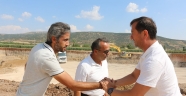 BAŞKAN BOZDAĞ, PAZARCIK DEVLET HASTANESİ İNŞAATINI YERİNDE İNCELEDİ