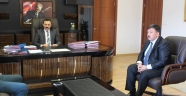 Başkan Çeleğen ve Şakalar 'dan Kaymakam Cüneyt Caner hoşgeldin ziyareti