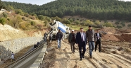 BAŞKAN ERKOÇ KUŞAKLAMA KANALINI İNCELEDİ