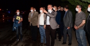 Başkan Güngör, yangın yerinde incelemelerde bulundu