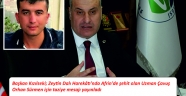 Başkan Kızılseki Taziye Mesajı
