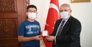 Başkan Mahçiçek, LGS Birincisini Ağırladı