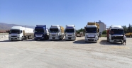 Burdur'un Karamanlı Belediyesinden Manavgat'a 8 tır yem ve saman gönderildi