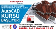 BÜYÜKŞEHİR’DEN AUTOCAD KURSU
