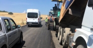 BÜYÜKŞEHİR SIR GRUP YOLUNDA ASFALT YAPIYOR