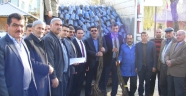 ÇAĞLAYANCERİT’TE ÇİFTÇİLERE CEVİZ FİDAN DAĞITIMI YAPILDI