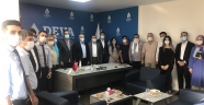 CHP ONİKİŞUBAT İLÇE BAŞKANINDAN DEVA PARTİSİNE HAYIRLI OLSUN ZİYARETİ