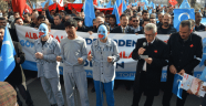 Çin'in Doğu Türkistan politikaları Kahramanmaraş'ta protesto edildi