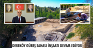 DEREKÖY GÜREŞ SAHASI İNŞAATI DEVAM EDİYOR