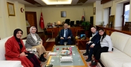Down Sendromu Derneği Yöneticileri ve Down Sendromu Çocuklar, Rektör Can’ı Ziyaret Etti