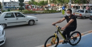 Elbistan'da 60 kilometrelik bisiklet yolu yapıldı
