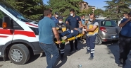 Elbistan'da ağaca çarpan otomobilin sürücüsü yaralandı