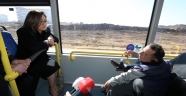 FATMA ŞAHİN ENGELSİZ OTOBÜSTE YOLCULUK YAPTI