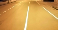 Göksun’da yol çizgileri yenileniyor
