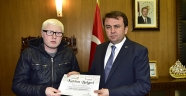 GÖRME ENGELLİLERDEN BAŞKAN ERKOÇ’A ZİYARET