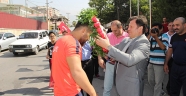 GÜREŞTE DÜNYA 3. FEYZULLAH AKTÜRK’E GÖRKEMLİ KARŞILAMA