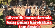 Güvenlik korucularında barış pınarı harekatına tam destek