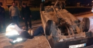 Hatay'da devrilen otomobilin sürücüsü yaralandı