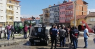 Isparta'da seyir halindeki otomobil yandı
