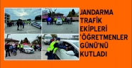 Jandarma trafik ekipleri ‘Öğretmenler Günü’nü kutladı