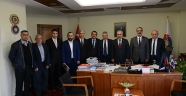 Kahramanmaraş ASKF Yönetim Kurulu Üyeleri, Rektör Deveci’yi Ziyaret Etti