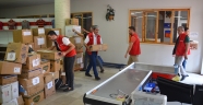 Kahramanmaraş Büyükşehir Belediyesi yangının yaşandığı bölgelere 2 kamyonet yardım gönderdi