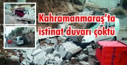 Kahramanmaraş’ta istinat duvarı çöktü