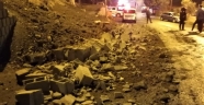 Kahramanmaraş’ta istinat duvarı yıkıldı