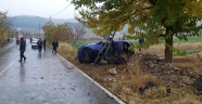 Kahramanmaraş’ta otomobil elektrik direğine çarptı: 2 yaralı