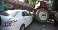 Kahramanmaraş’ta otomobil traktör römorkuna çarptı: 1 yaralı