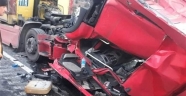 Kahramanmaraş’ta tır kamyona arkadan çarptı: 1 yaralı