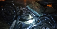 Kahramanmaraş’ta yük treni hafif ticari aracı
