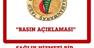 Kahramanmaraş Tabip Odası Basın Açıklaması