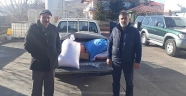 Kahramanmaraş'ta avcılar, yaban hayvanlar için yem kampanyası başlattı