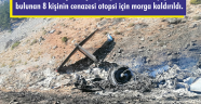 Kahramanmaraş'ta düşen yangın söndürme uçağında bulunan 8 kişinin cenazesi otopsi için morga kaldırıldı.