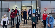 Kahramanmaraş'ta gönüllü gençlerden kan bağışı