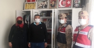 Kahramanmaraş'ta jandarmadan şehit ailesine ziyaret