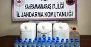 Kahramanmaraş'ta kırsalda bir evde 44,5 litre kaçak içki ele geçirildi