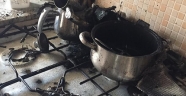 Kahramanmaraş'ta ocakta unutulan yemek yangına neden oldu