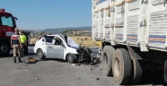 Kahramanmaraş'ta otomobil ile kamyon çarpıştı 1 ölü