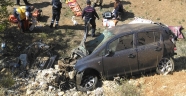 Kahramanmaraş'ta otomobil şarampole devrildi: 1 ölü, 2 yaralı