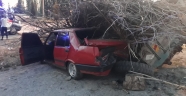 Kahramanmaraş'ta otomobil traktör römorkuna çarptı: 3 yaralı