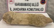 Kahramanmaraş'ta Roma dönemine ait mezar steli ele geçirildi