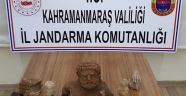 Kahramanmaraş'ta tarihi eser niteliğinde 10 obje ele geçirildi