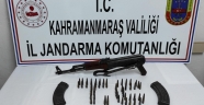 Kahramanmaraş'ta toprağa gömülü kalaşnikof ele geçirilen operasyonda bir kişi gözaltına alındı