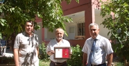 Kahramanmaraş'ta TSKGV'ye bağış yapan hayırsevere madalya verildi