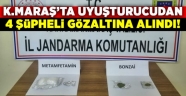 Kahramanmaraş'ta uyuşturucu operasyonlarında 4 şüpheliye yasal işlem
