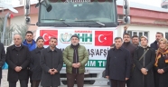 Kahramanmaraş'tan İdlib'e yardım malzemesi gönderildi